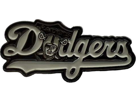 DODGERS RAIDERS PIN